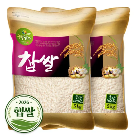 국산 찹쌀 10kg / 2026년 햅쌀