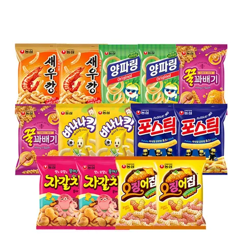 하루특가) 농심 스낵 세트, 14개입, 1세트