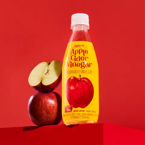 하루특가) 제로아워 알파시디 애사비 사과맛, 제로슈거, 350ml, 24개