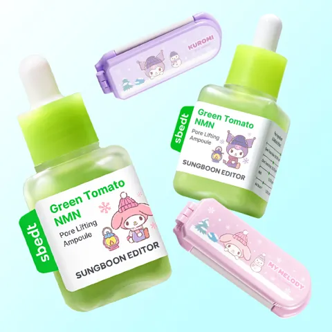 하루특가) 성분에디터 그린토마토 NMN 포어 리프팅 앰플 더블+빗거울 기획세트, 40ml, 2개