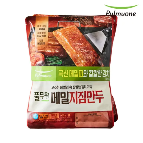 [연휴 N배송 새벽 : 9/26(토) 07시이전] 풀무원 만두 7종 메밀지짐만두, 400g, 2개 [원산지:상세설명참조]