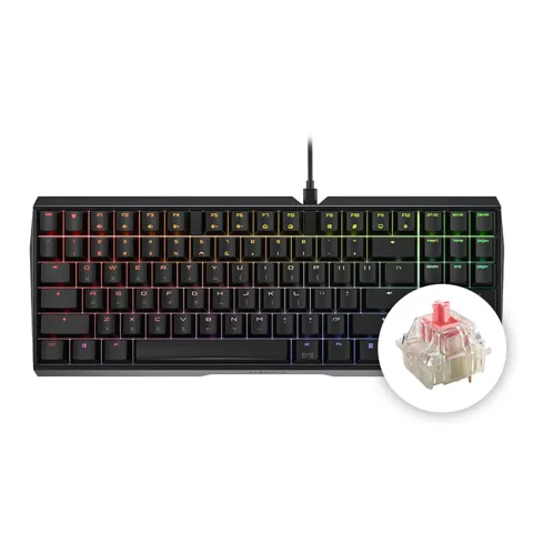 체리 MX 3.0S TKL RGB 기계식 키보드 사무용 게이밍 텐키리스 블랙, 저소음 적축 0.00건 리뷰
