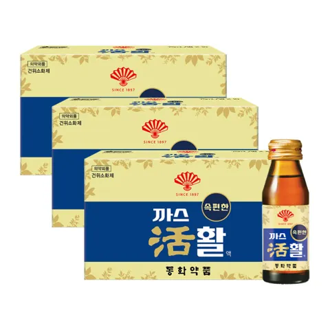동화약품 부채표 까스활 75ml 30개 / 까스활명수 소화에 도움