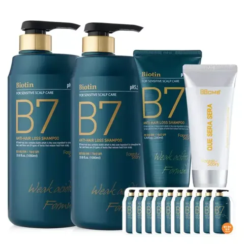 B7 약산성 탈모 샴푸 1000ml 2개 세트