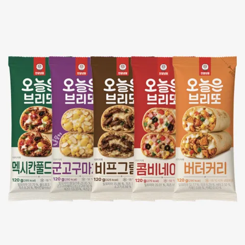 천일식품 브리또 6봉 골라담기 (비프그릴드/멕시칸풀드포크/버터커리/콤비네이션/군고구마치즈)