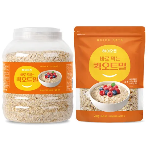 헤이오트 바로먹는 퀵 오트밀 2kg 베스트셀러 무료배송