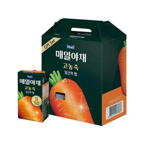 하루특가) 매일야채 고농축 당근의 힘, 125ml, 24개