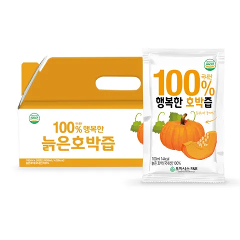 하루특가) 오아시스 행복한 호박즙, 100ml, 30포