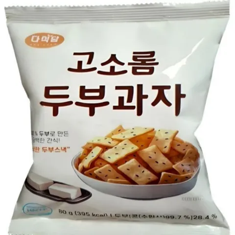 하루특가) 다식담 고소롬 두부과자, 80g, 14개