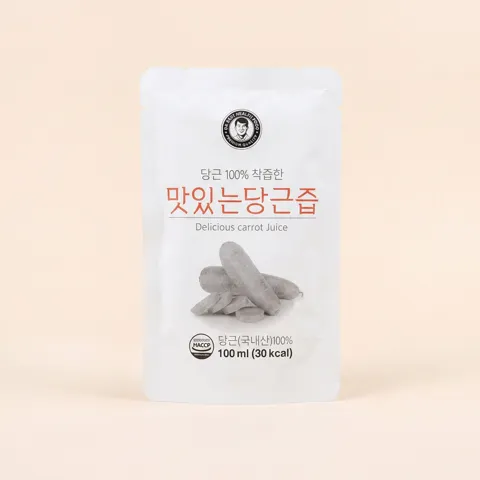 하루특가) 김재식헬스푸드 맛있는 당근즙, 100ml, 30팩, 1박스