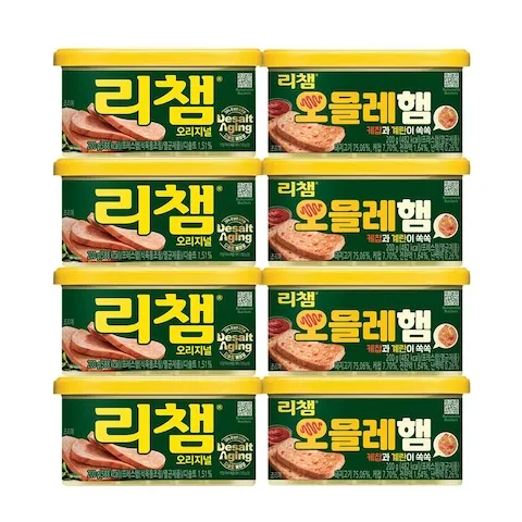 리챔 200g 4개+리챔 오믈레햄 200g 4개