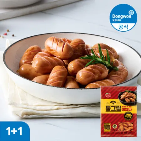 [연휴 N배송 일요일 : 9.27(일) 도착] 동원 통그릴 비엔나 1kg 1+1봉 [원산지:상세설명에 표시]