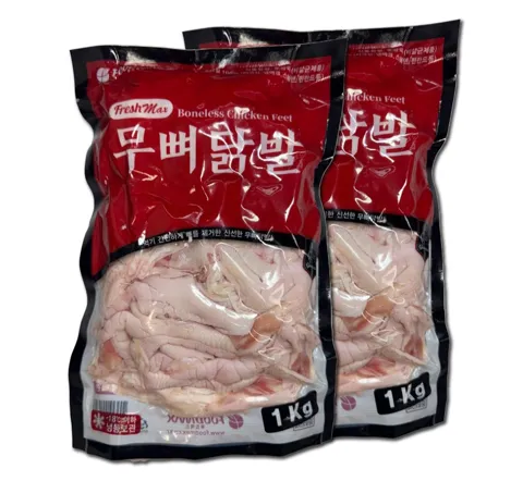 푸드맥스 닭발 원료 무뼈닭발, 1kg, 2개