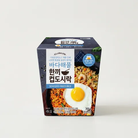 하루특가) 오쿡 한끼 컵도시락 해물볶음 6종, 300g, 6개입