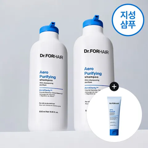 닥터포헤어 지성두피 딥클렌징 샴푸 500mlX2