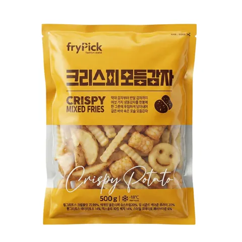 하루특가) 프라이픽 크리스피 모듬감자튀김, 500g, 2개