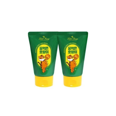 1+1 라벨영 꿀먹은 호랑이 크림 120g 2개 (속건조 겉보습케어 피부진정 시카크림)
