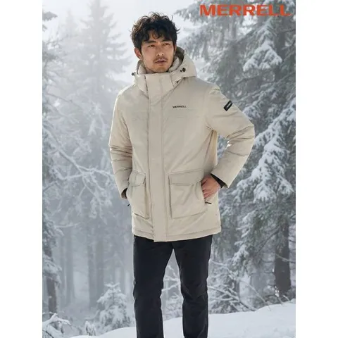 하프클럽/머렐 웜바운드 헤비 덕 다운 점퍼 베이지
