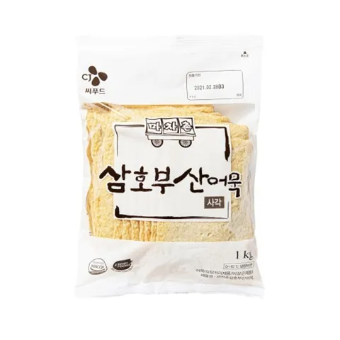 하루특가) CJ씨푸드 삼호부산어묵 사각, 1kg, 1개