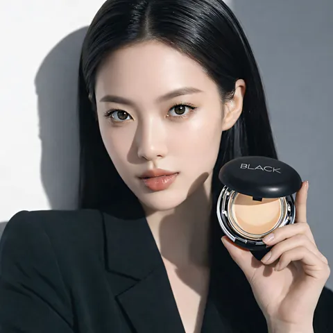 하루특가) 앙쥬 무결점 블랙 에센셜 커버팩트, 21호, 본품 1개 + 리필 1개, 1세트