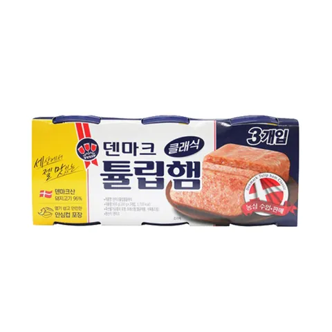 하루특가) 농심 튤립햄 클래식, 200g, 3입