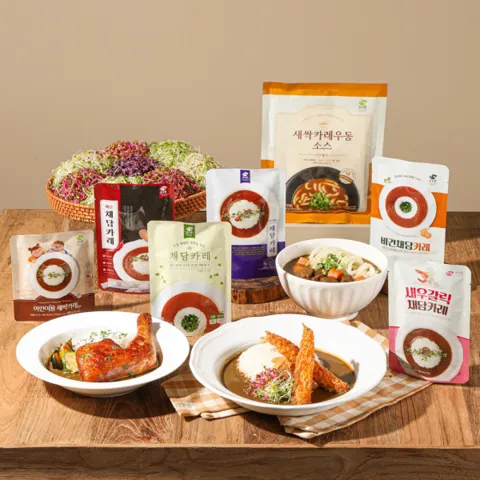 순수람 채담카레 160g 5+5개 (총10팩) + 신제품 레드퍼플2개 증정