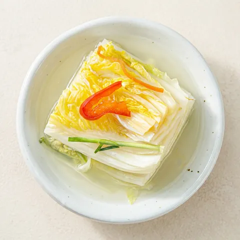 하루특가) 전라도식 오리지널 백김치, 국내산, 1kg, 1박스