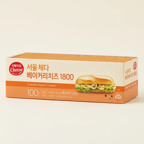 하루특가) 서울우유 체다 베이커리치즈 1800, 1.8kg, 1개