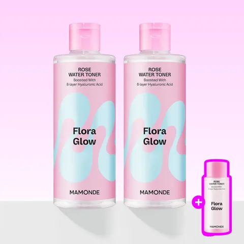 마몽드 플로라 글로우 로즈 워터 토너 500ml x 2개