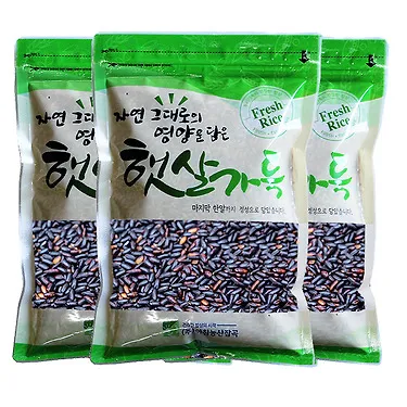 2026년 햅쌀 국산 찰흑미 500g x 3봉 흑미