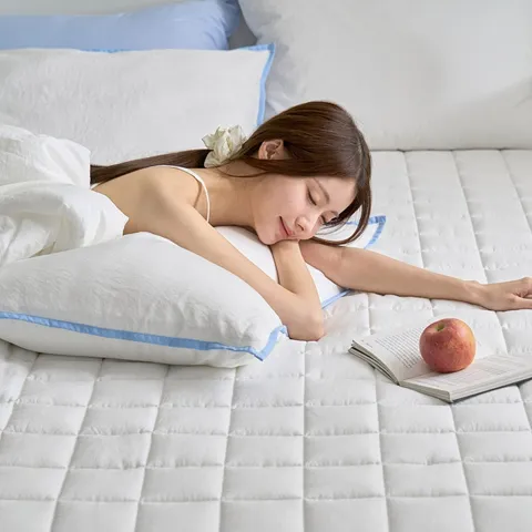 하루특가) 린넨엔어너더 아르덴 사박사박 렌징사 텐셀 모달x휴비스 듀라론 냉감 침대패드, 화이트, SS, 1개