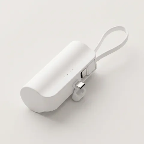 하루특가) 알리오 아이미니 도킹형 보조배터리, C타입 듀얼 충전, 5000mAh, 1개