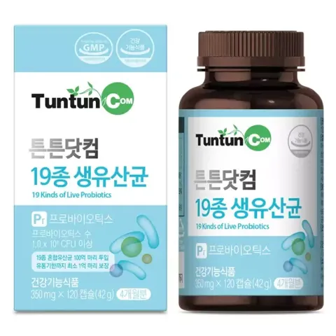 튼튼닷컴 생유산균 (4개월분) 19종 생유산균 100억 마리 투입 / 프로바이오틱스 건강기능식품 / 정품