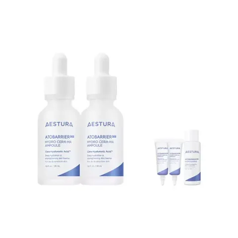 에스트라 아토베리어365 세라-히알 속수분 앰플 30ml 2개 + 앰플7ml 2개+에센스 25ml