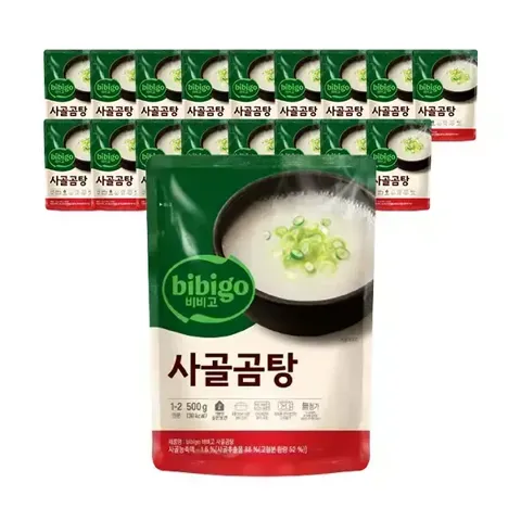 CJ 비비고 사골곰탕, 500g, 18개