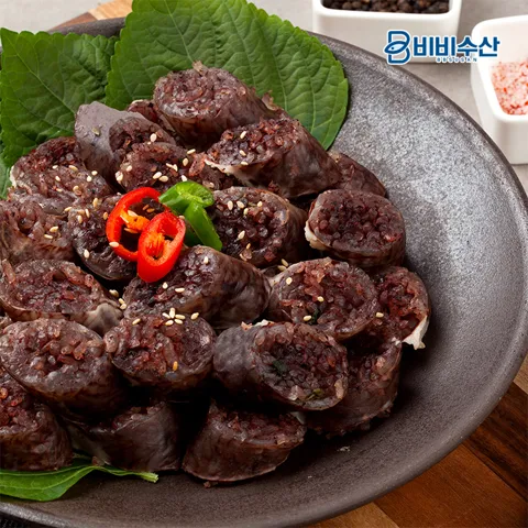 하루특가) 비비수산 찰순대, 1kg, 1개 + 땡초 찰순대, 1kg, 1개