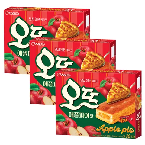 오리온 오뜨 애플파이맛 350g x 3개