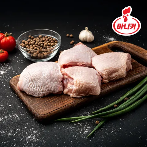 마니커 국내산 정육(넓적다리살) 냉동 1kg 뼈없는 순살 닭다리살 / 닭가슴살 [원산지:국산]