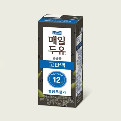 하루특가) 매일두유 고단백 검은콩, 190ml, 48개