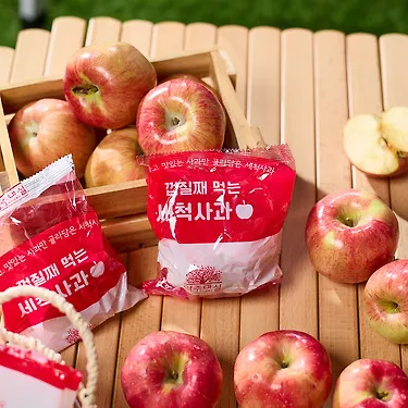 햇 홍로 빨간 세척 사과 2.5kg 산지 직송