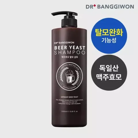 닥터방기원 맥주효모 탈모샴푸 1000ml 맥주효모추출물 탈모완화기능성 고함량