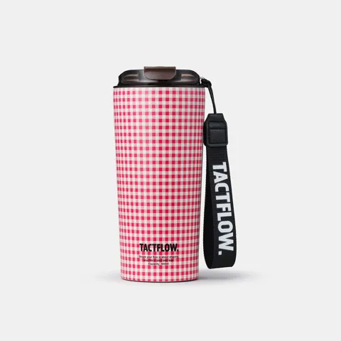 택플로우 세라믹 텀블러 650ml, 체리체크