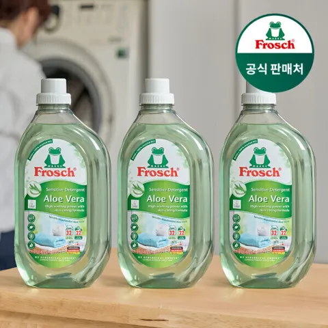 프로쉬 독일 세탁세제 1.5L 3개+아몬드밀크 섬유유연제 750ml 본품 1개 증정