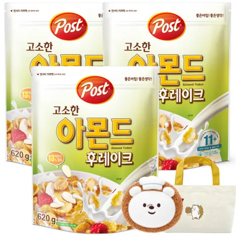 포스트 아몬드 후레이크 620g 3개 + 포스트 사은품 2