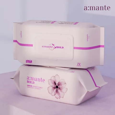 두꺼운 고평량 75gsm 물티슈 캡형 아기 엠보싱 72매 20팩