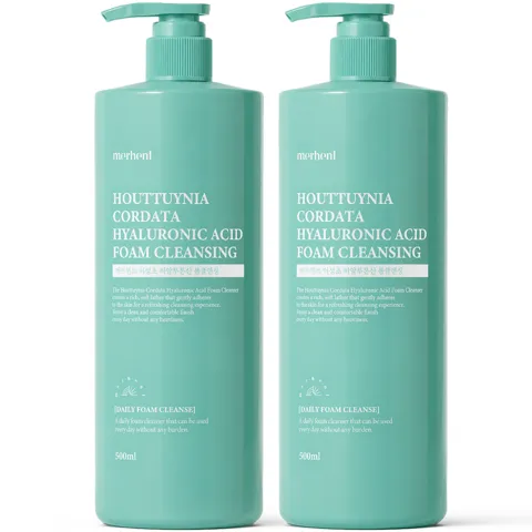 하루특가) 메르헨트 어성초 히알루론산 폼클렌징, 500ml, 2개