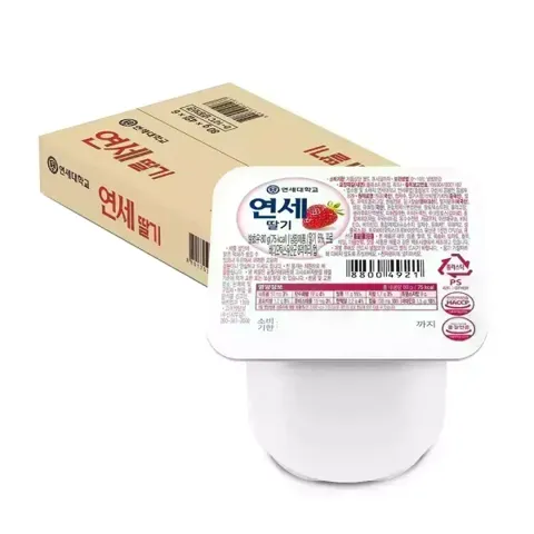 연세 요거트 80g x 24개 / 플레인, 딸기, 복숭아