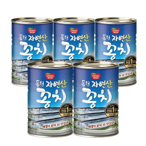 동원 꽁치 자연산 300g x 5캔