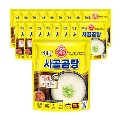 오뚜기 옛날 사골곰탕 350G x 18개 /1박스 (소비기한 2026-12-04)