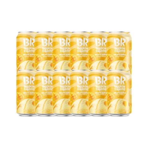 하루특가) 배스킨라빈스 망고탱고 밀키소다, 350ml, 12개